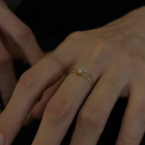 Water drop double layer ring