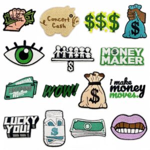 Wholesale Cartoon Money Embroidery DIY Patches