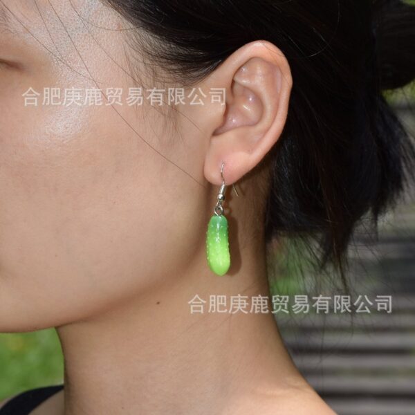Wholesale Stereo Cabbage Cabbage Earrings Stereo Cucumber Earrings Cute Earrings