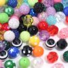 Wholesale 20mm multi-colored crystal beads in candy colors, Acrylic Beads