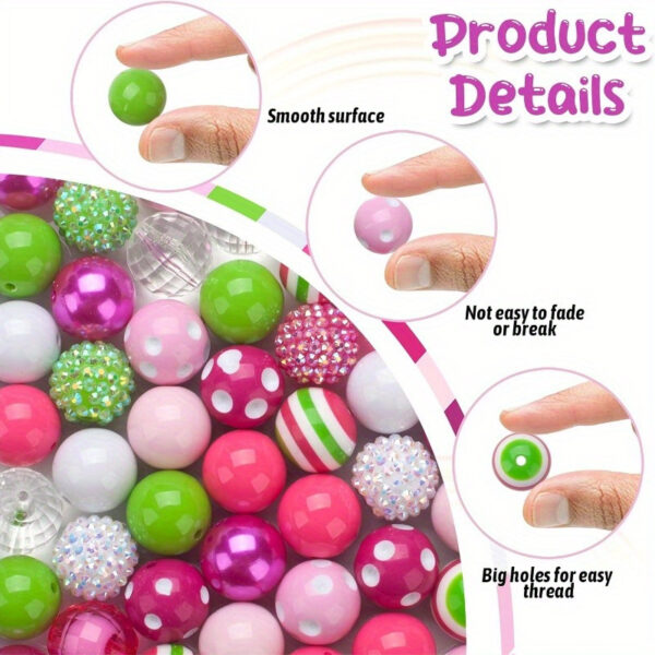 O1CN01au545S1RHRAfhL5qq_2216641112086-0-cib Wholesale green, pink, and three-color striped Acrylic Beads