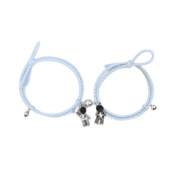 Wholesale Cute astronaut couple elastic thread bracelet
