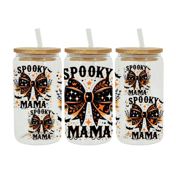 Wholesale Cartoon Cute Halloween Theme 16oz Cup UV DTF Wraps
