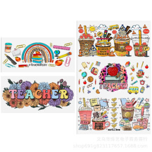 Learning Series Transparent Crystal Water Cup Waterproof Sticker suit (5 Pieces/Set)-9