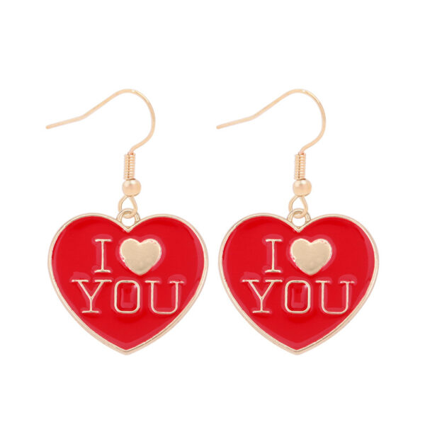 O1CN01aw1K8P1nkfw2qNsDR_4140275128-0-cib Wholesale Valentine's Day heart-shaped LOVE red lip earrings