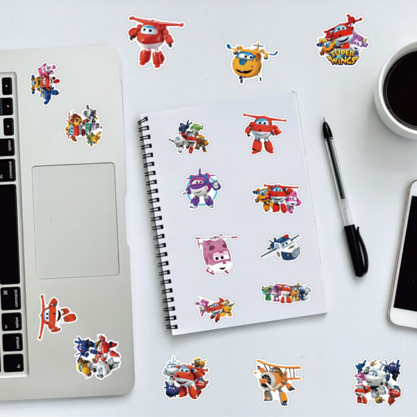 Wholesale 50 Cute Cartoon Super Wings Waterproof Vinyl Stickers OLY Exclusive