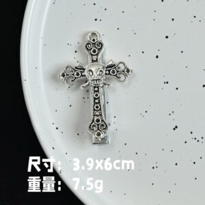 1# skull cross alloy hairpin