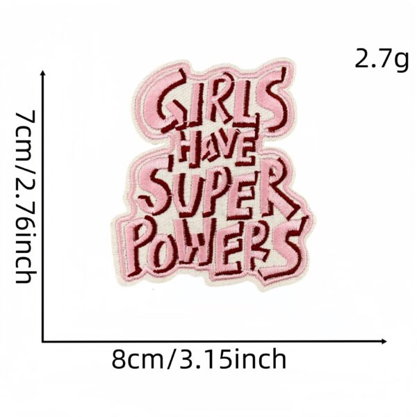 Wholesale Cartoon English word embroidery DIY patches