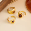 O1CN01ayChke23kFcN9onFC_2588757293-0-cib Wholesale Micro-painted Tiger's Eye Lava Open Ring Set