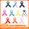 Wholesale 20pcs Cartoon Ribbon Publicity Prevention Awareness Warning Badge Silicone Beads