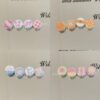 Wholesale 10pcs candy colored embossed milk shaped acrylic beads