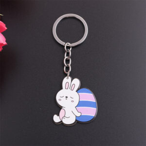 Blue and Purple Egg rabbit-Keychain