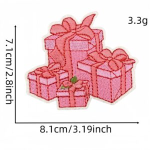 Pink christmas cloth sticker 5 #