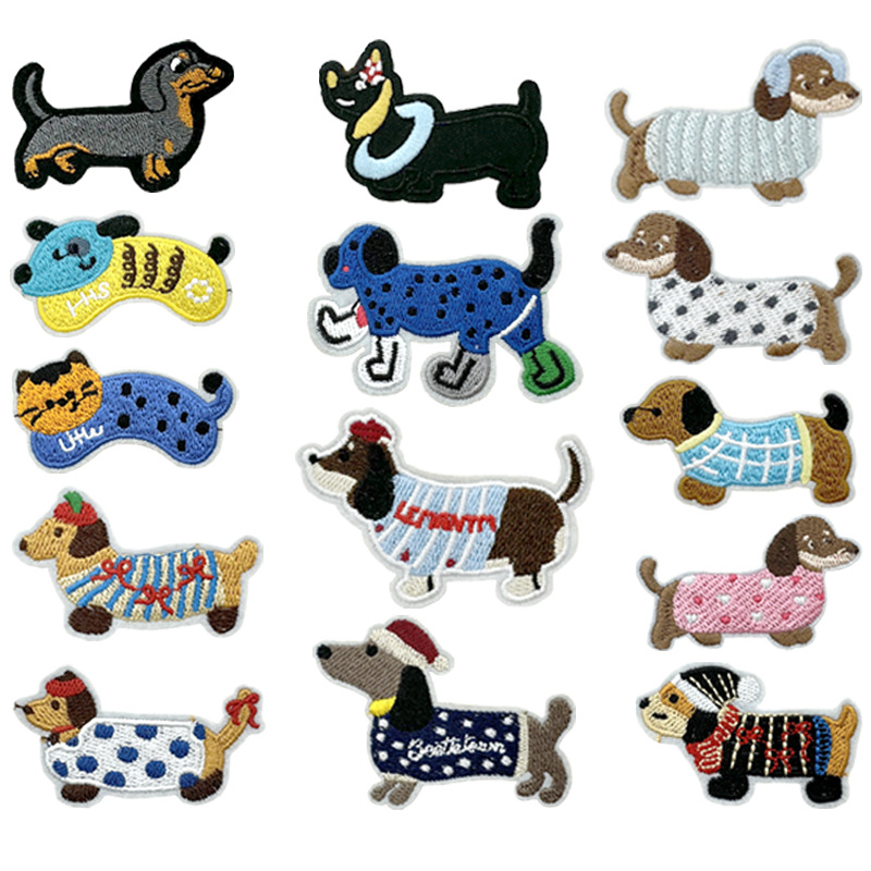 Wholesale Cute Dachshund Embroidery Patch