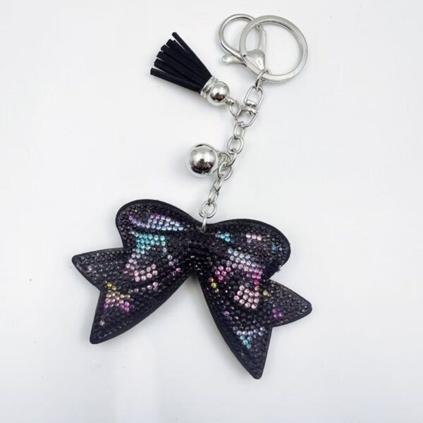 Wholesale Creative Diamond Leopard Print Keychain