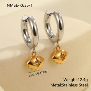 NMSE-K635-1 Cloud Earrings / 18K