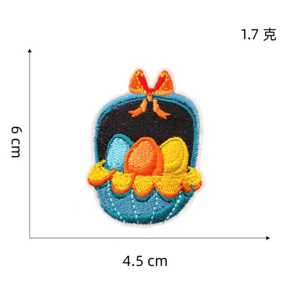 Wholesale Easter egg cartoon rabbit embroidery DIY Patches