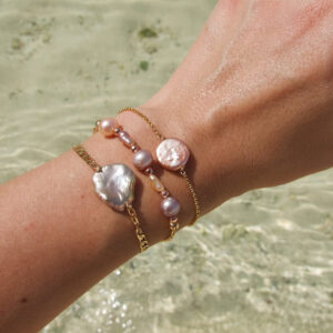 Wholesale Irregular Baroque Pearl Bracelet Light Luxury Freshwater Pearl Bracelet for Women