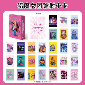 Kpop demon hunters laser photo cards-55 pieces/box