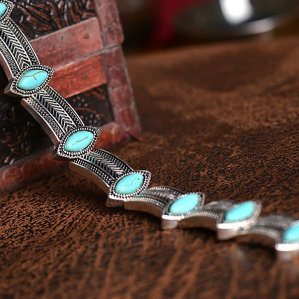 Wholesale Turquoise Bohemian Style Fake Short Necklace