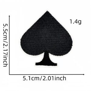 Playing card embroidery patch 9#