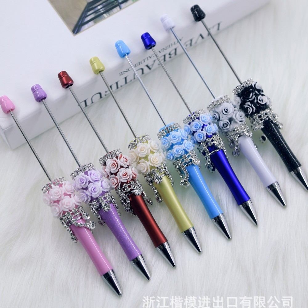 Wholesale Creative Handmade Decals Cute DIY Beadable pen