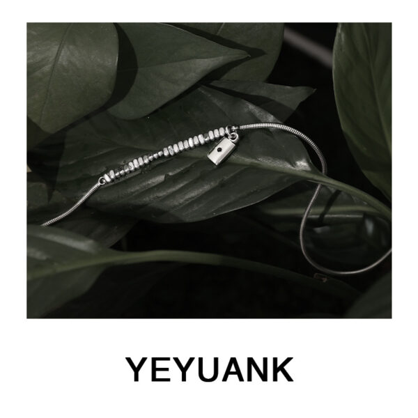 Wholesale Black Zircon Titanium Steel Necklace