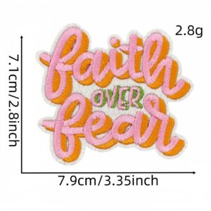 Faith inspirational cloth stickers 6#
