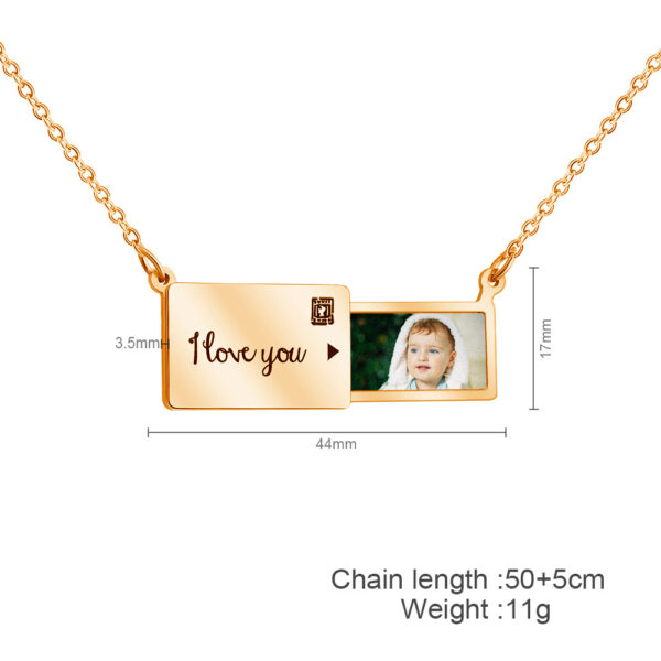 Wholesale Pull out phase box with engraved necklace