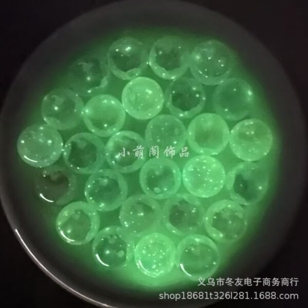 Wholesale 10pcs 20mm luminous UV straight hole acrylic beads