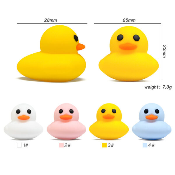 O1CN01bE10bw1mHzglr5xJA_2220494344930-0-cib Wholesale 3D Pure Color Little Yellow Duck Stereo Focal Beads