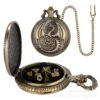Wholesale Retro Flying Dragon with Dice Pocket Watch