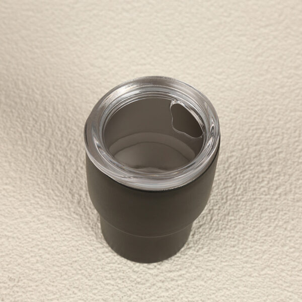 Wholesale 3-oz mini wine glass made of 304 stainless steel with straw and insulated cup