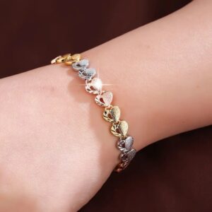 Love half hollow bracelet-two to two colors