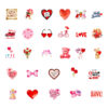 Wholesale 56pcs Valentine's Day Series Creative Graffiti Stickers