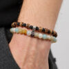 Wholesale Colored turquoise string men's bead bracelet