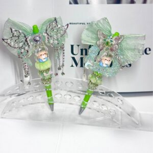 Wholesale Butterfly moon with holes for pen, heavy work, beaded pen, beaded