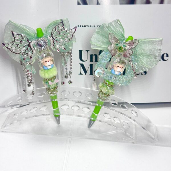 Wholesale Butterfly moon with holes for pen, heavy work, beaded pen, beaded