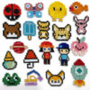 Wholesale Cartoon character embroidered patch frog cross-stitch cloth patch