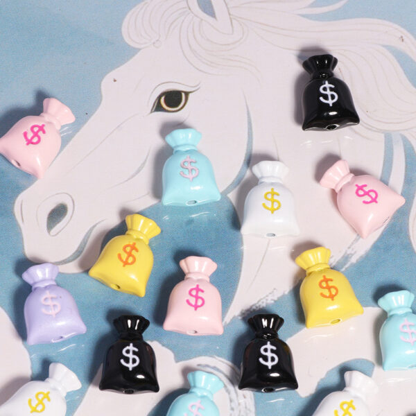 O1CN01bQJM1r1DdyAWv6H85_2491030240-0-cib Wholesale Pendant/charm Shaped Like a Money Bag Acrylic Beads
