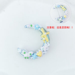 Butterfly vertical moon boat-blue (1 piece)