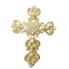 Wholesale Full rhinestone cross straight hole beads