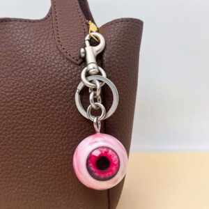 Red eyes (keychain titanium silver)