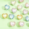 Wholesale 10pcslove butterfly drill flower straight hole handmade loose beads