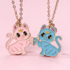 Wholesale children's magnetic necklace BFF alloy jewelry cartoon girl pendant