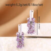 Wholesale Cross-Border Hot-Selling Ins Sweet Temperament Zircon Earrings Versatile High-End Women's Ear Jewelry