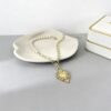 Wholesale Thorn Gold Love Pearl Cuban Chain Necklace