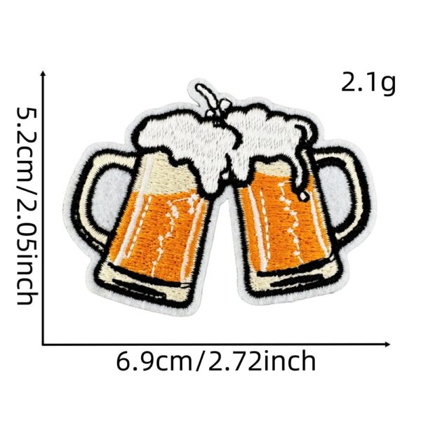 O1CN01bWW7sS2MA2wGJA3Yn_3472229786-0-cib Wholesale Cartoon Beer Series Embroidery DIY Patches