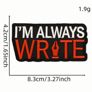 Cartoon english cloth stickers 12 #