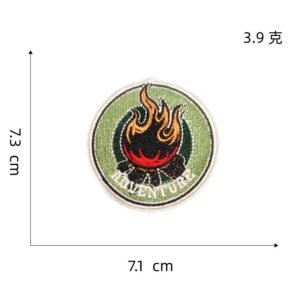 Round cloth sticker 3#